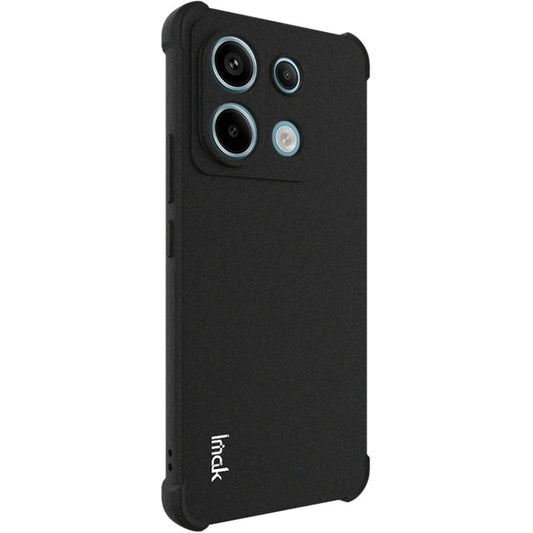 For Xiaomi Redmi Note 13 Pro+ 5G imak Shockproof Airbag TPU Phone Case(Matte Black) - Xiaomi Cases by imak | Online Shopping UK | buy2fix