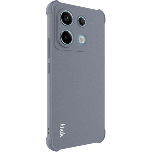 For Xiaomi Redmi Note 13 Pro+ 5G imak Shockproof Airbag TPU Phone Case(Matte Grey) - Xiaomi Cases by imak | Online Shopping UK | buy2fix