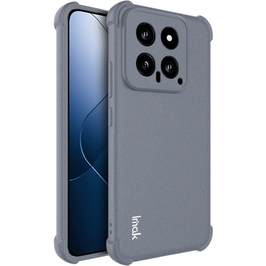 For Xiaomi 14 5G imak Shockproof Airbag TPU Phone Case(Matte Grey) - Xiaomi Cases by imak | Online Shopping UK | buy2fix