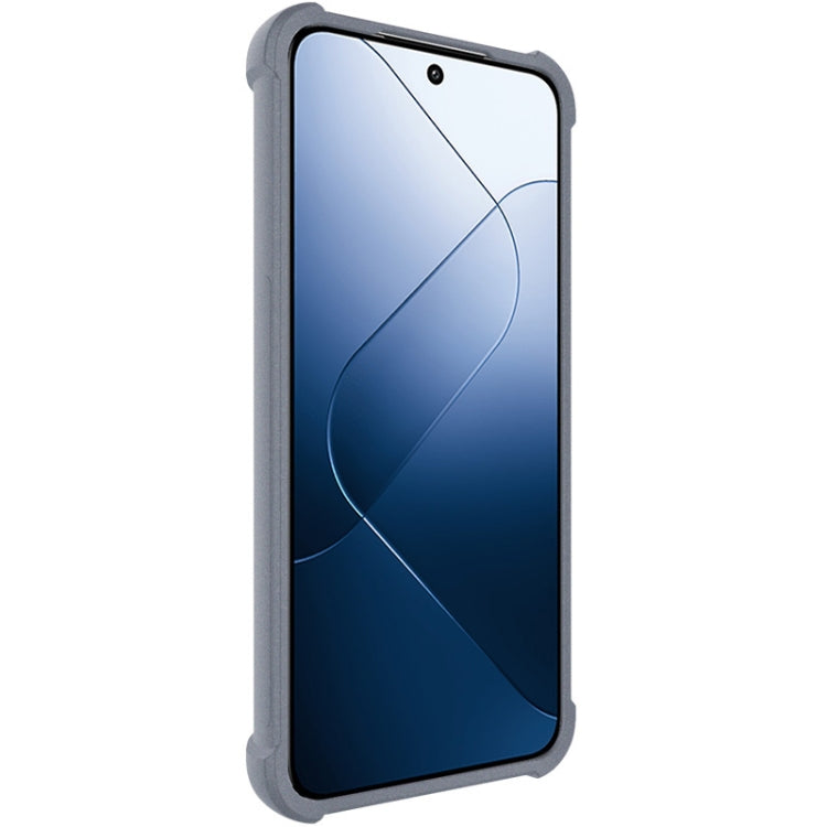 For Xiaomi 14 5G imak Shockproof Airbag TPU Phone Case(Matte Grey) - Xiaomi Cases by imak | Online Shopping UK | buy2fix