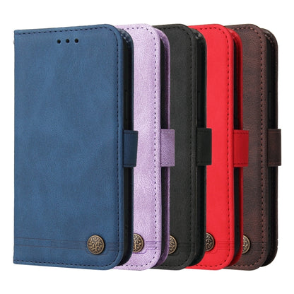 For Xiaomi 14 Skin Feel Life Tree Metal Button Leather Phone Case(Red) - Xiaomi Cases by buy2fix | Online Shopping UK | buy2fix