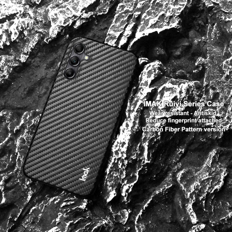 For Samsung Galaxy A34 5G imak Ruiyi Series Carbon Fiber PU + PC Phone Case by imak