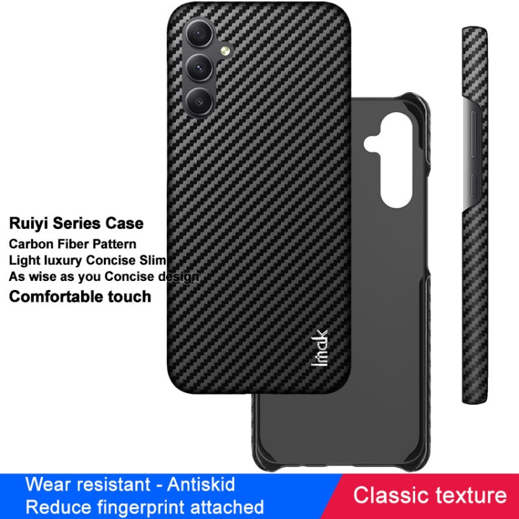 For Samsung Galaxy A54 5G imak Ruiyi Series Carbon Fiber PU + PC Phone Case by imak