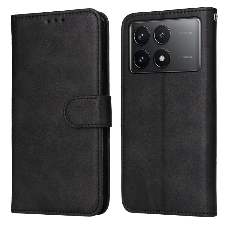 For Xiaomi Redmi K70 / K70 Pro Classic Calf Texture Flip Leather Phone Case(Black) - Xiaomi Cases by buy2fix | Online Shopping UK | buy2fix