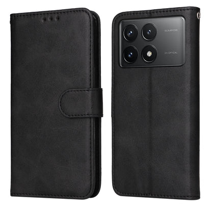 For Xiaomi Redmi K70 / K70 Pro Classic Calf Texture Flip Leather Phone Case(Black) - Xiaomi Cases by buy2fix | Online Shopping UK | buy2fix