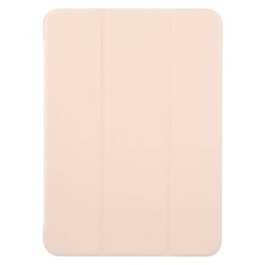For iPad Air 11 2025 / 2024 GEBEI 3-folding Holder Shockproof Flip Leather Tablet Case(Pink) - iPad Air 11 2025 / 2024 Cases by GEBEI | Online Shopping UK | buy2fix