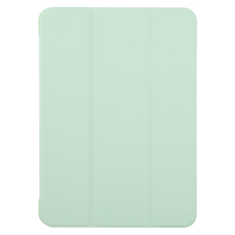For iPad Pro 11 2024 GEBEI 3-folding Holder Shockproof Flip Leather Tablet Case(Green) - iPad Pro 11 2024 Cases by GEBEI | Online Shopping UK | buy2fix