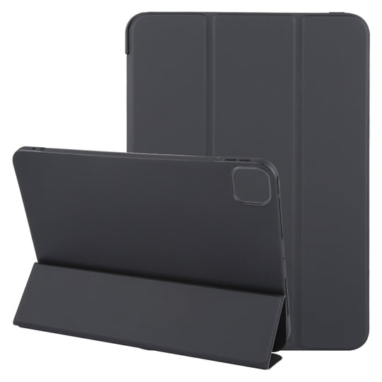 For iPad Pro 13 2025 / 2024 GEBEI 3-folding Holder Shockproof Flip Leather Tablet Case(Black)