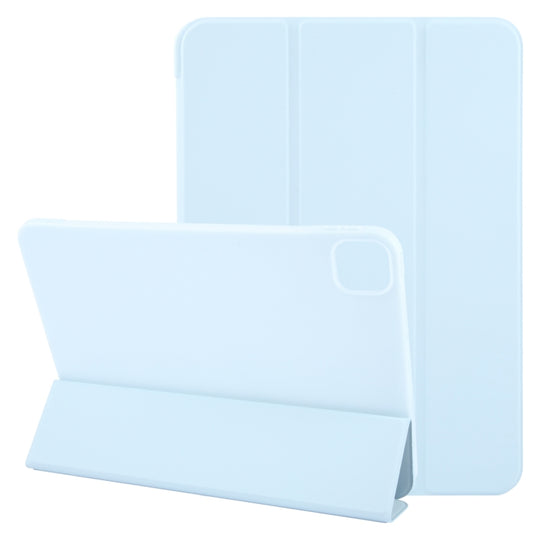 For iPad Pro 13 2025 / 2024 GEBEI 3-folding Holder Shockproof Flip Leather Tablet Case(Sky Blue)