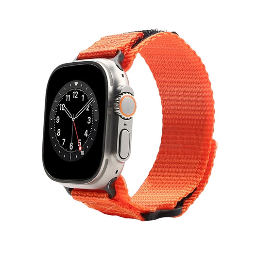 Nylon Two Section Watch Band For Apple Watch Ultra 49mm(Orange) by buy2fix