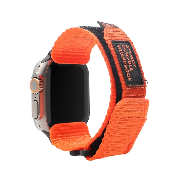 Nylon Two Section Watch Band For Apple Watch Ultra 49mm(Orange) by buy2fix