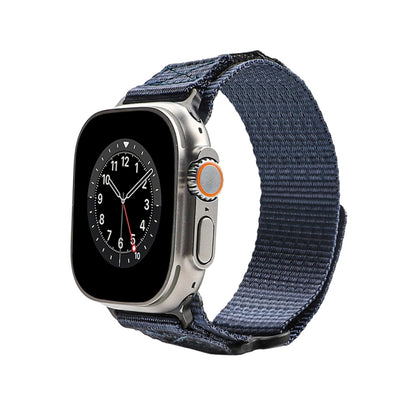 Nylon Two Section Watch Band For Apple Watch Ultra 49mm(Blue) by buy2fix
