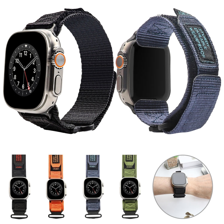 Nylon Two Section Watch Band For Apple Watch Ultra 49mm(Orange) by buy2fix