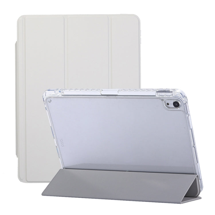For iPad 2025 / 2022 3-Fold Lock Buckle Leather Smart Tablet Case(Grey) - iPad 2025 / 2022 Cases by buy2fix | Online Shopping UK | buy2fix