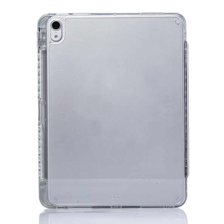 For iPad 2025 / 2022 3-Fold Lock Buckle Leather Smart Tablet Case(Grey) - iPad 2025 / 2022 Cases by buy2fix | Online Shopping UK | buy2fix