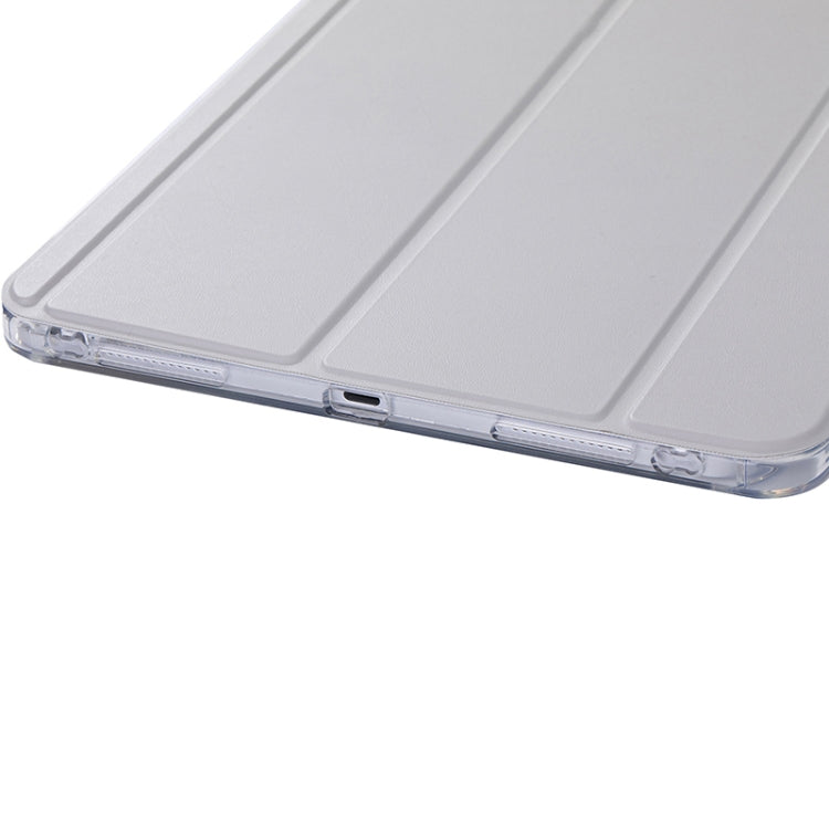 For iPad 2025 / 2022 3-Fold Lock Buckle Leather Smart Tablet Case(Grey) - iPad 2025 / 2022 Cases by buy2fix | Online Shopping UK | buy2fix