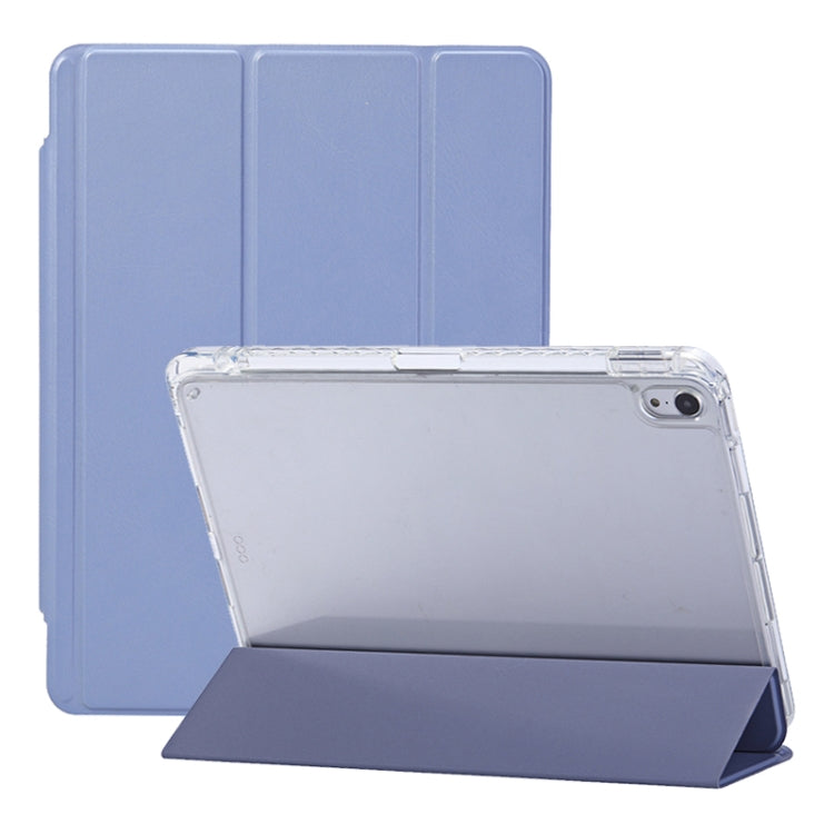 For iPad 2025 / 2022 3-Fold Lock Buckle Leather Smart Tablet Case(Lavender Purple) - iPad 2025 / 2022 Cases by buy2fix | Online Shopping UK | buy2fix