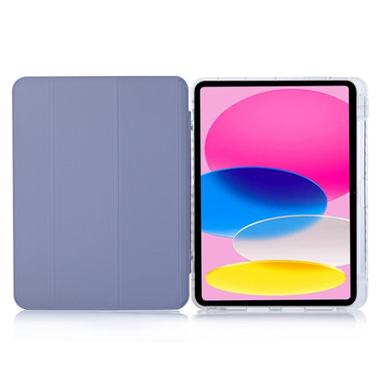 For iPad 2025 / 2022 3-Fold Lock Buckle Leather Smart Tablet Case(Lavender Purple) - iPad 2025 / 2022 Cases by buy2fix | Online Shopping UK | buy2fix