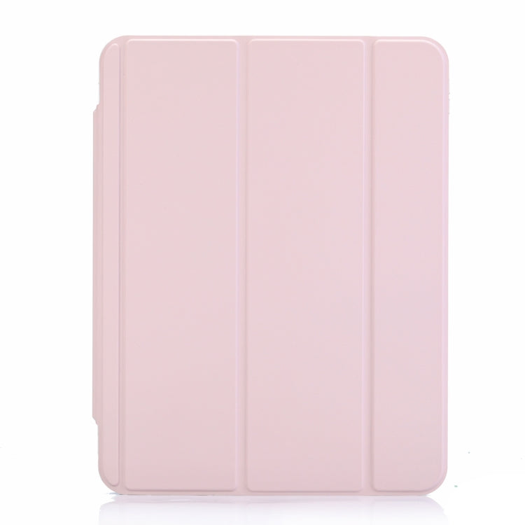 For iPad 10.2 2021 / 2020 / 10.5 3-Fold Lock Buckle Leather Smart Tablet Case(Pink) - iPad 10.2 Cases by buy2fix | Online Shopping UK | buy2fix