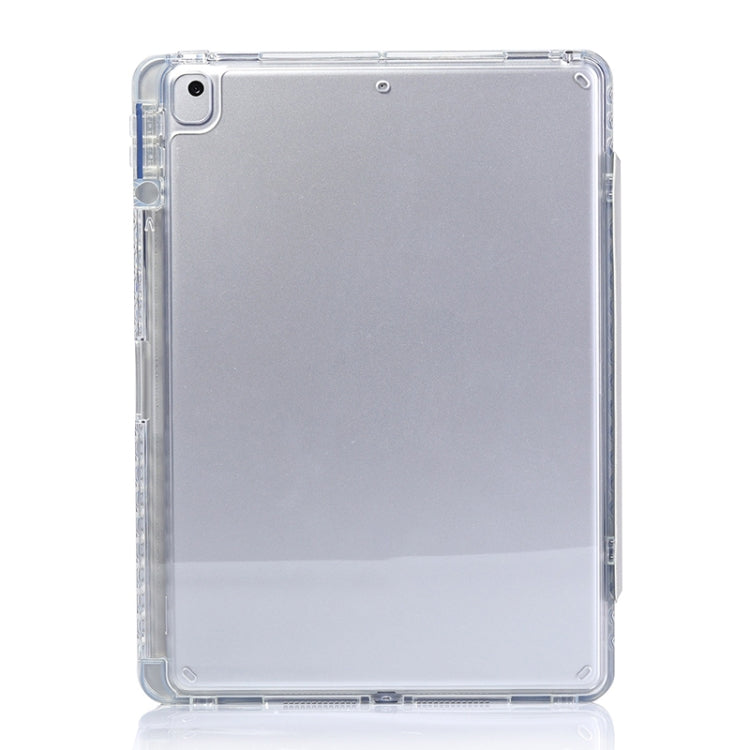 For iPad 10.2 2021 / 2020 / 10.5 3-Fold Lock Buckle Leather Smart Tablet Case(Grey) - iPad 10.2 Cases by buy2fix | Online Shopping UK | buy2fix
