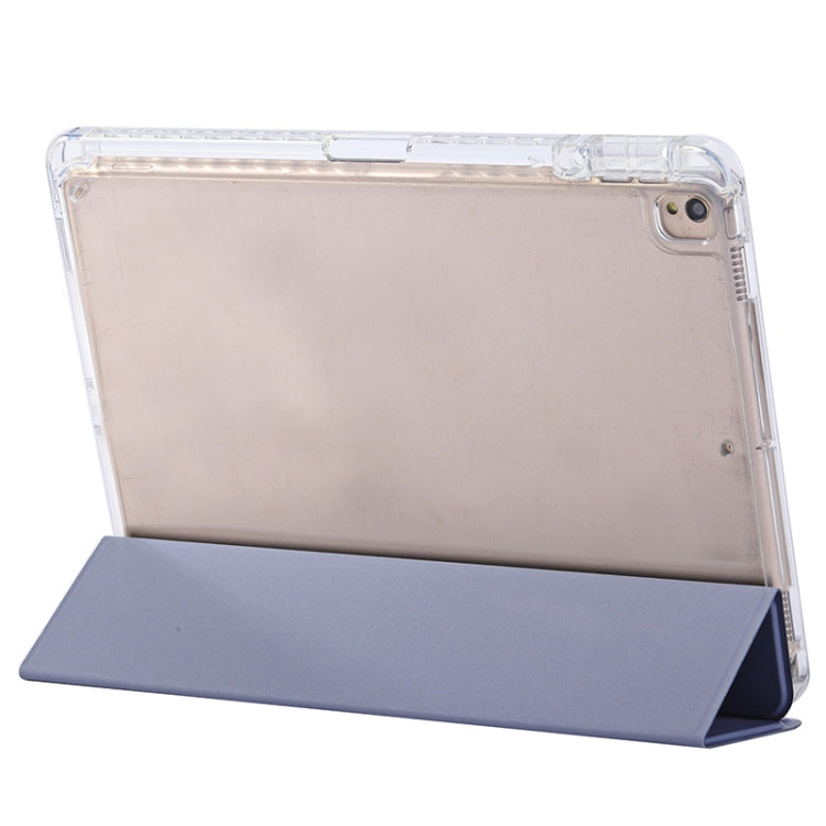 For iPad 10.2 2021 / 2020 / 10.5 3-Fold Lock Buckle Leather Smart Tablet Case(Lavender Purple) - iPad 10.2 Cases by buy2fix | Online Shopping UK | buy2fix
