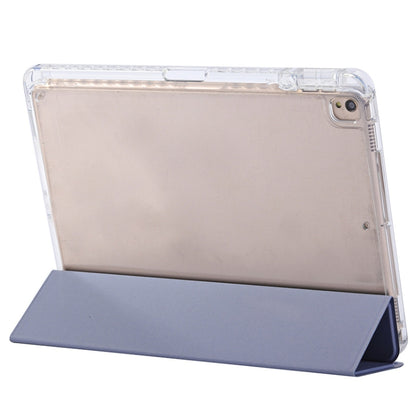 For iPad 10.2 2021 / 2020 / 10.5 3-Fold Lock Buckle Leather Smart Tablet Case(Lavender Purple) - iPad 10.2 Cases by buy2fix | Online Shopping UK | buy2fix