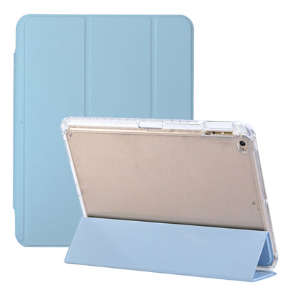 For iPad Air / Air 2 / 9.7 2017 / 2018 3-Fold Lock Buckle Leather Smart Tablet Case(Sky Blue) - iPad 9.7 (2018) & (2017) Cases by buy2fix | Online Shopping UK | buy2fix