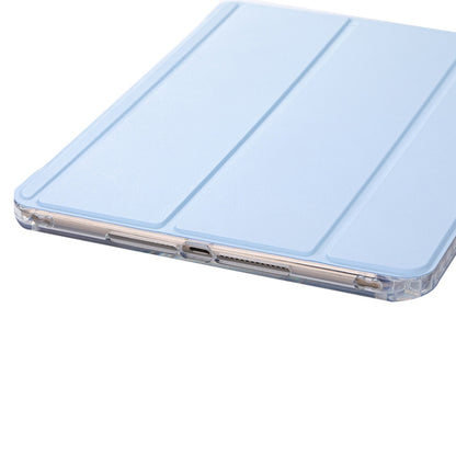 For iPad Air / Air 2 / 9.7 2017 / 2018 3-Fold Lock Buckle Leather Smart Tablet Case(Sky Blue) - iPad 9.7 (2018) & (2017) Cases by buy2fix | Online Shopping UK | buy2fix