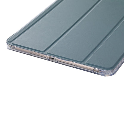 For iPad Air / Air 2 / 9.7 2017 / 2018 3-Fold Lock Buckle Leather Smart Tablet Case(Deep Green) - iPad 9.7 (2018) & (2017) Cases by buy2fix | Online Shopping UK | buy2fix