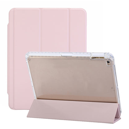 For iPad Air / Air 2 / 9.7 2017 / 2018 3-Fold Lock Buckle Leather Smart Tablet Case(Pink) - iPad 9.7 (2018) & (2017) Cases by buy2fix | Online Shopping UK | buy2fix