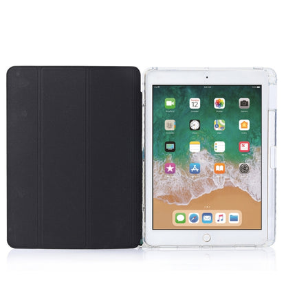 For iPad Air / Air 2 / 9.7 2017 / 2018 3-Fold Lock Buckle Leather Smart Tablet Case(Black) - iPad 9.7 (2018) & (2017) Cases by buy2fix | Online Shopping UK | buy2fix