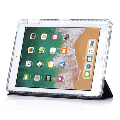 For iPad Air / Air 2 / 9.7 2017 / 2018 3-Fold Lock Buckle Leather Smart Tablet Case(Black) - iPad 9.7 (2018) & (2017) Cases by buy2fix | Online Shopping UK | buy2fix