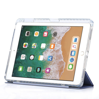 For iPad Air / Air 2 / 9.7 2017 / 2018 3-Fold Lock Buckle Leather Smart Tablet Case(Lavender Purple) - iPad 9.7 (2018) & (2017) Cases by buy2fix | Online Shopping UK | buy2fix