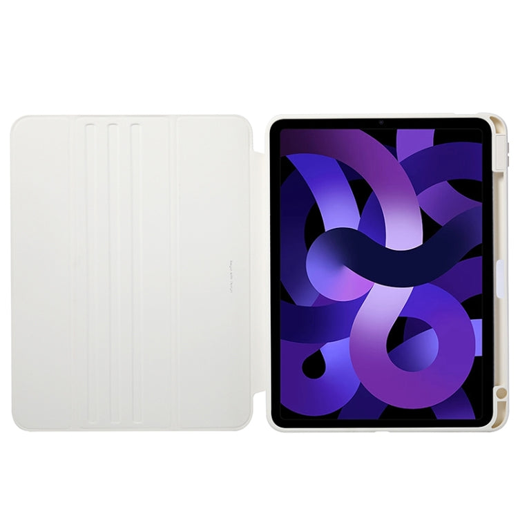 For iPad Air 11 2024 / iPad Pro 11 3-Fold 360 Rotation Painted Leather Smart Tablet Case(Strawberry Dog) - iPad Pro 11 (2022/2021) Cases by buy2fix | Online Shopping UK | buy2fix