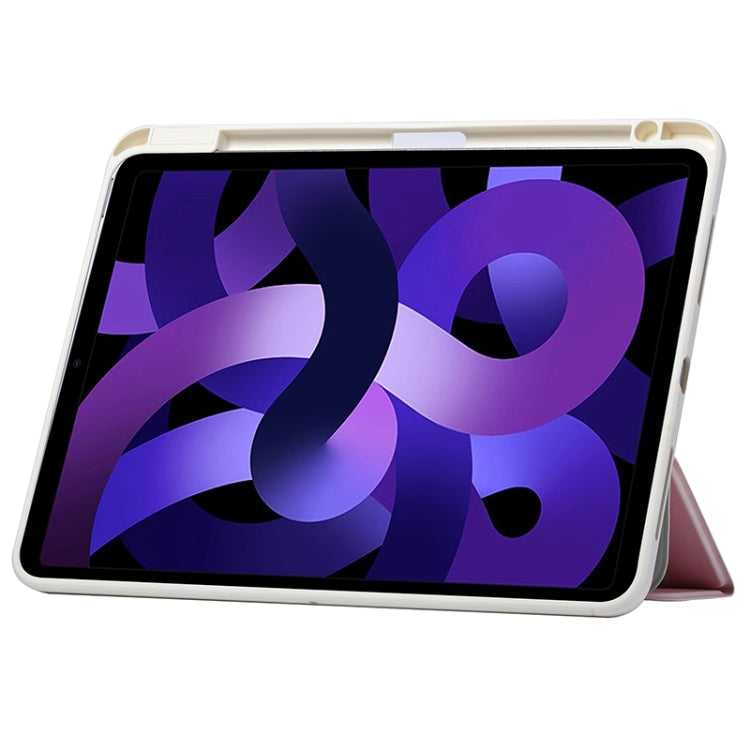 For iPad Air 11 2024 / iPad Pro 11 3-Fold 360 Rotation Painted Leather Smart Tablet Case(Strawberry Dog) - iPad Pro 11 (2022/2021) Cases by buy2fix | Online Shopping UK | buy2fix