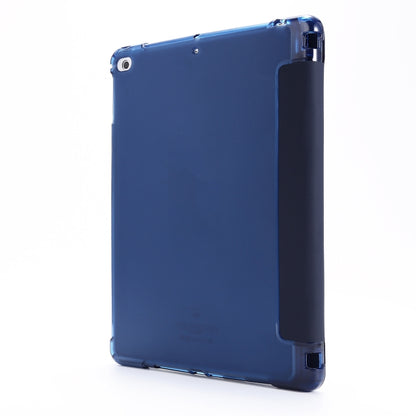 For iPad Air 2 Airbag Deformation Horizontal Flip Leather Case with Holder & Pen Holder(Dark Blue) - More iPad Cases by buy2fix | Online Shopping UK | buy2fix