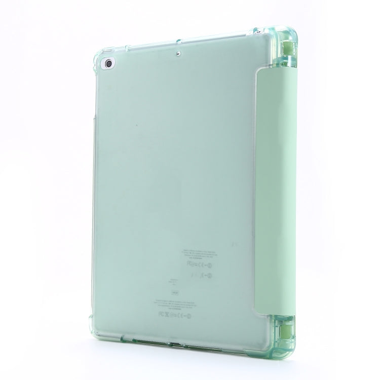 For iPad Air 2 Airbag Deformation Horizontal Flip Leather Case with Holder & Pen Holder(Mint Green) - More iPad Cases by buy2fix | Online Shopping UK | buy2fix