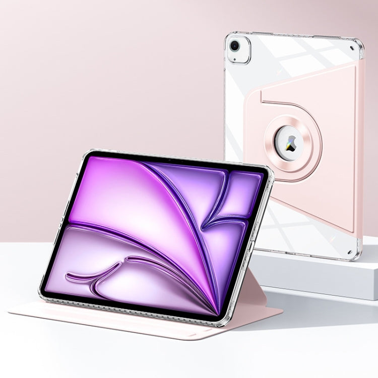 For iPad Air 13 2025 / 2024 Magnetic Split Leather Smart Tablet Case(Pink) - iPad Air 13 2025 / 2024 Cases by buy2fix | Online Shopping UK | buy2fix