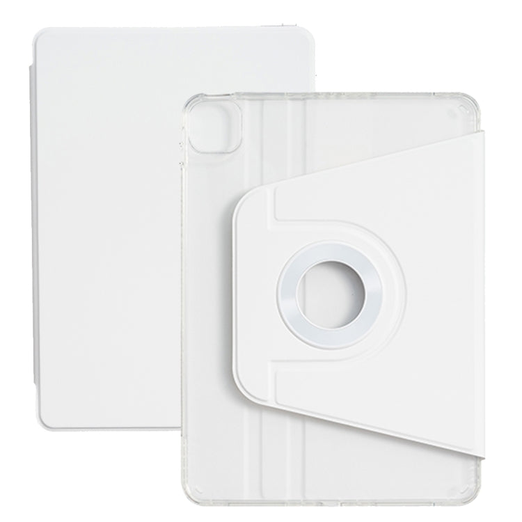 For iPad Air 13 2025 / 2024 Magnetic Split Leather Smart Tablet Case(White) - iPad Air 13 2025 / 2024 Cases by buy2fix | Online Shopping UK | buy2fix