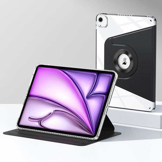 For iPad Air 11 2025 / 2024 Magnetic Split Leather Smart Tablet Case(Black) - iPad Air 11 2025 / 2024 Cases by buy2fix | Online Shopping UK | buy2fix