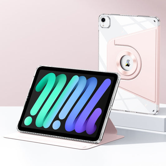 For iPad mini 6 / mini 2024 Magnetic Split Leather Smart Tablet Case(Pink) - iPad mini 6 Cases by buy2fix | Online Shopping UK | buy2fix