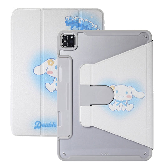 For iPad Pro 11 2022 / 2021 / 2020 Split Drawer Rotation Painted Leather Smart Tablet Case(Cute Dog) - iPad Pro 11 (2022/2021) Cases by buy2fix | Online Shopping UK | buy2fix