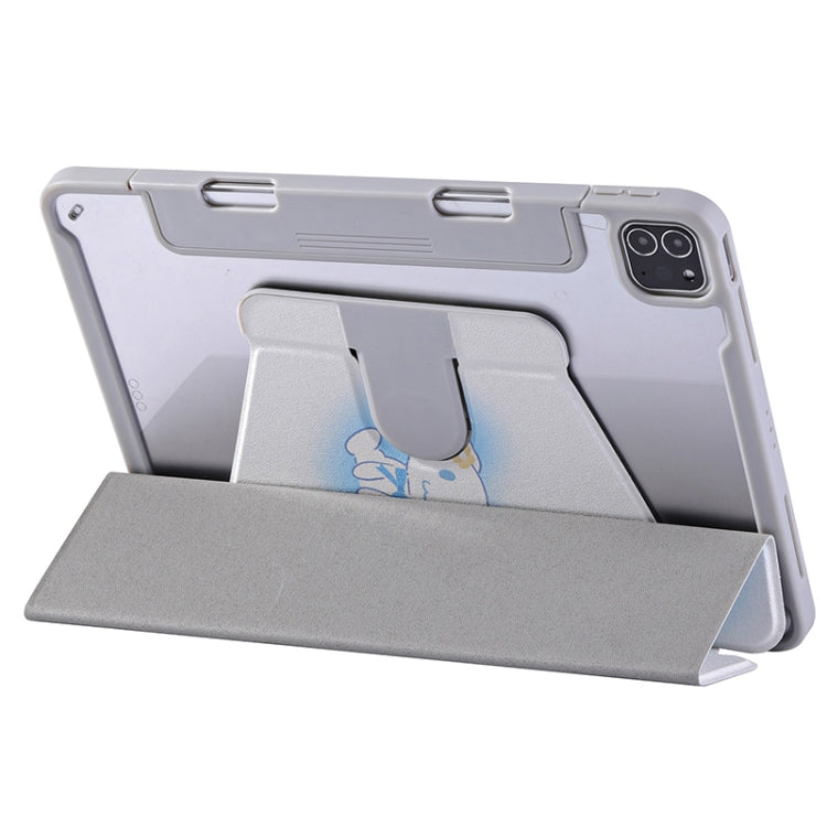 For iPad Pro 11 2022 / 2021 / 2020 Split Drawer Rotation Painted Leather Smart Tablet Case(Cute Dog) - iPad Pro 11 (2022/2021) Cases by buy2fix | Online Shopping UK | buy2fix