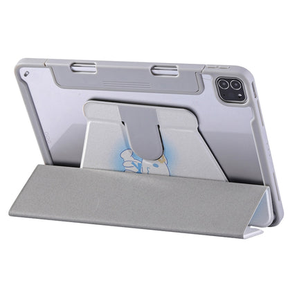For iPad Pro 11 2022 / 2021 / 2020 Split Drawer Rotation Painted Leather Smart Tablet Case(Cute Dog) - iPad Pro 11 (2022/2021) Cases by buy2fix | Online Shopping UK | buy2fix