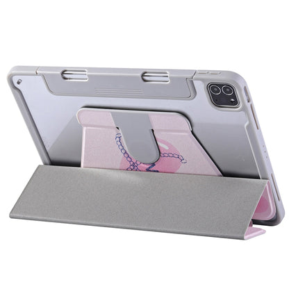 For iPad Air / Air 2 / 9.7 2017 / 2018 Split Drawer Rotation Painted Leather Smart Tablet Case(Love Heart) - iPad 2025 / 2022 Cases by buy2fix | Online Shopping UK | buy2fix