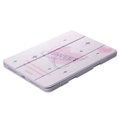 For iPad Air / Air 2 / 9.7 2017 / 2018 Split Drawer Rotation Painted Leather Smart Tablet Case(Love Heart) - iPad 2025 / 2022 Cases by buy2fix | Online Shopping UK | buy2fix