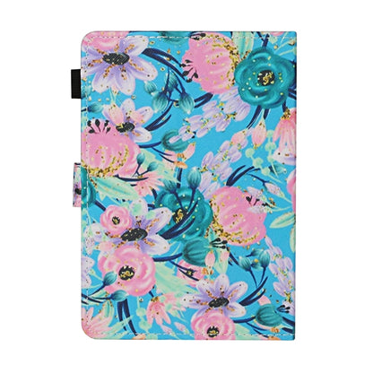 For 7 inch Universal Tablet PC Flower Pattern Horizontal Flip Leather Case with Card Slots & Holder(Pink Flower) - 7 inch by buy2fix | Online Shopping UK | buy2fix