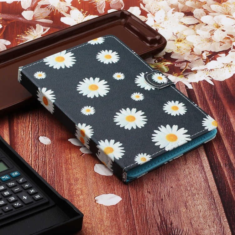For 8 inch Universal Tablet PC Flower Pattern Horizontal Flip Leather Case with Card Slots & Holder(Small Daisies) - 8 inch by buy2fix | Online Shopping UK | buy2fix