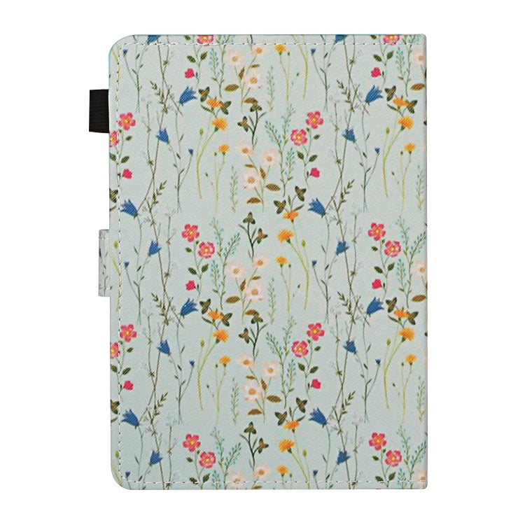 For 8 inch Universal Tablet PC Flower Pattern Horizontal Flip Leather Case with Card Slots & Holder(Small Floral) - 8 inch by buy2fix | Online Shopping UK | buy2fix