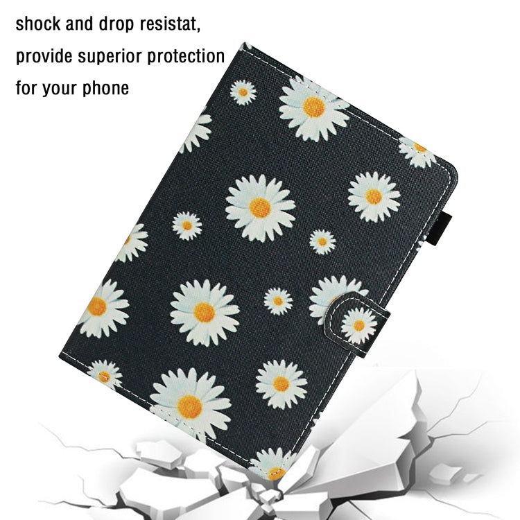 For 10 inch Universal Tablet PC Flower Pattern Horizontal Flip Leather Case with Card Slots & Holder(Small Daisies) - 10 - 11 inch by buy2fix | Online Shopping UK | buy2fix